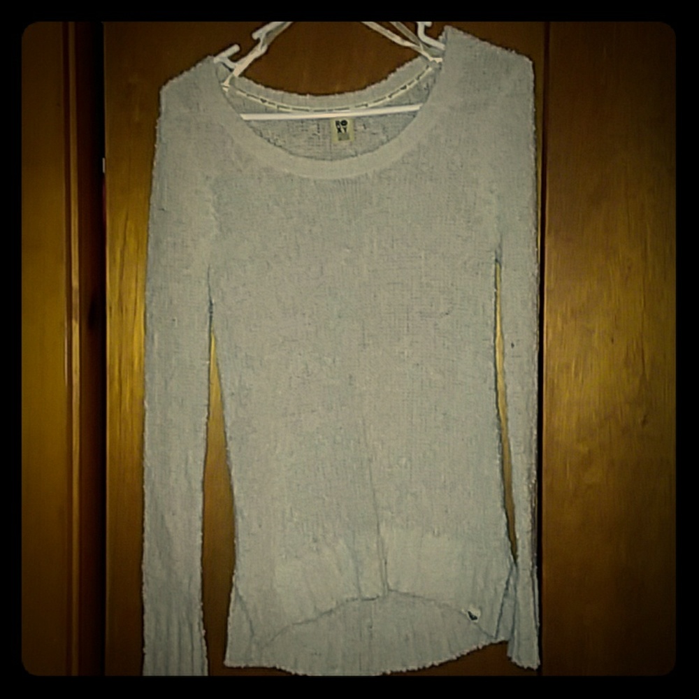 A heathered sweater